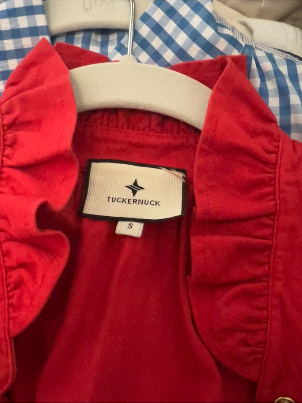 Tuckernuck Winnie top in red, size Small - Picture 3 of 4